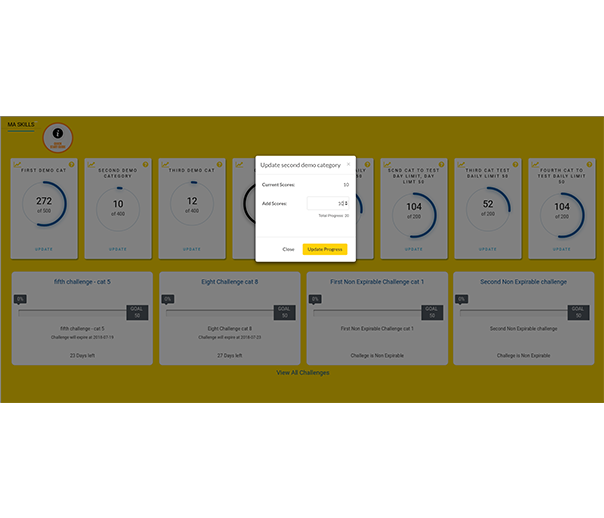 Category Score Table and Statistics