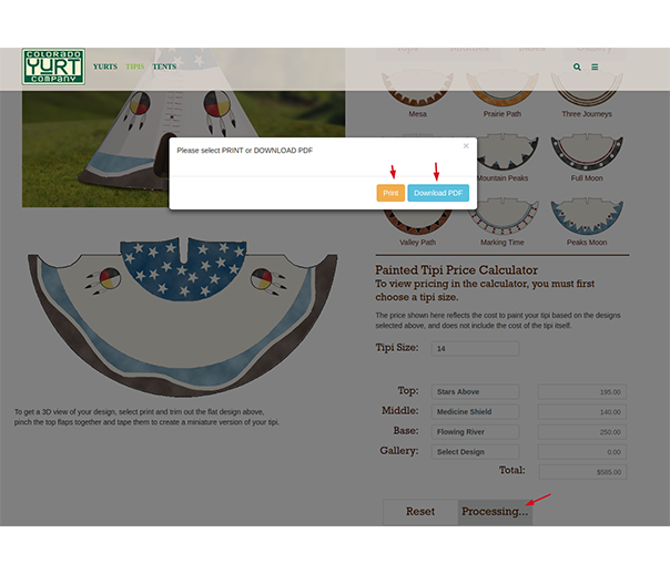 Download Custom TIPI Painted Price PDF