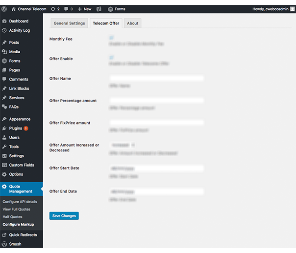 Admin Pricing Controls