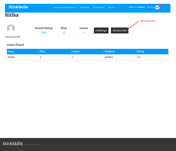 Chat Room For Players
