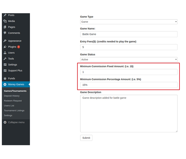 Commission Setup in Stick Skills